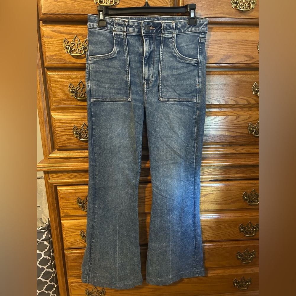 American Eagle Outfitters Dark Blue Flare Jeans